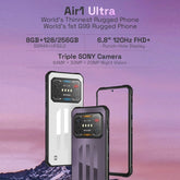 IIIF150 Air 1 Ultra Rugged Phone Night Vision Camera Dual SIM 8GB+128GB