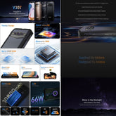 DOOGEE V30T 5G Rugged Phone Night Vision Camera 20GB+256GB