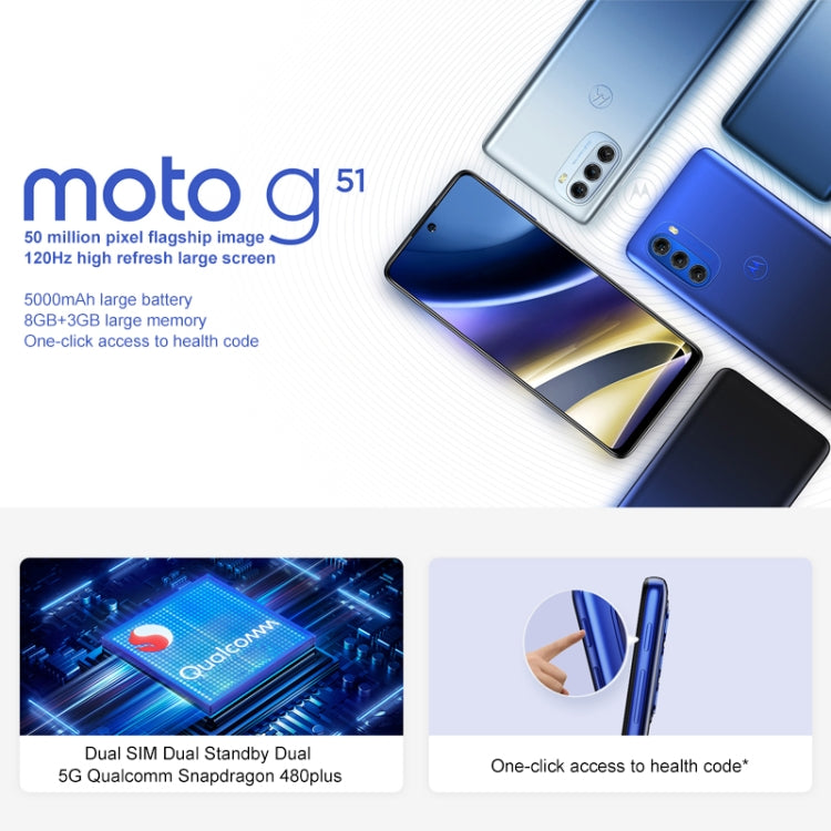 Motorola Moto G51 5G Dual SIM 8GB+128GB – XTECHZ+