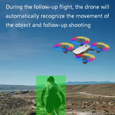 Dual-Camera Folding Four-Axis Aerial Photography 4K Drone Black (1080P)