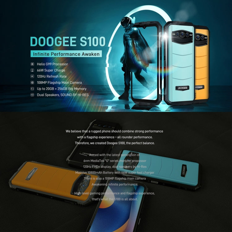 DOOGEE S100 Rugged Phone Night Vision Camera 20GB+256GB – XTECHZ+