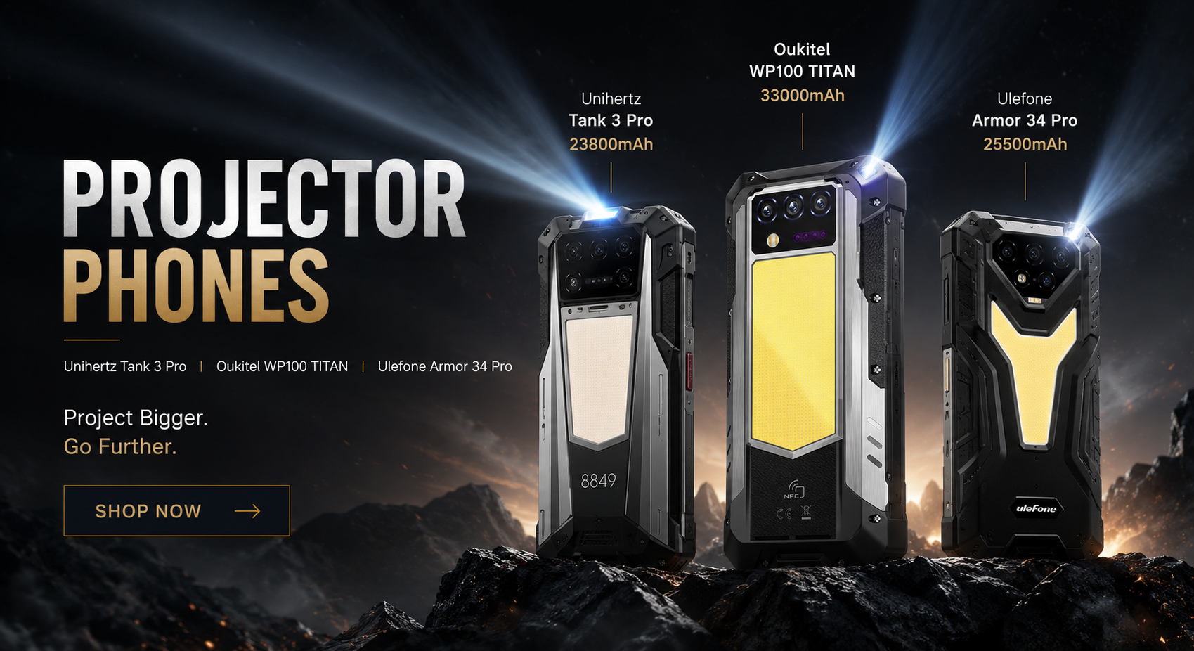 Projector Rugged Phone