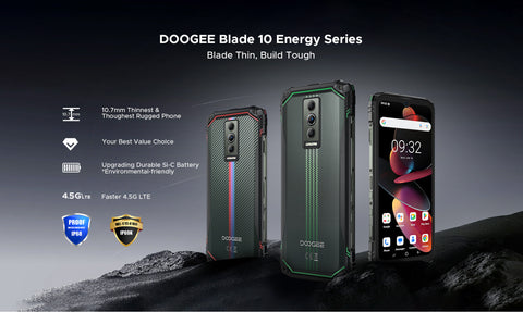 DOOGEE Blade 10 Energy Rugged Phone Dual Sim 4GB+128GB