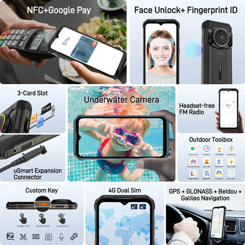 ULEFONE Armor 21 Rugged Phone Dual SIM 8GB+256GB