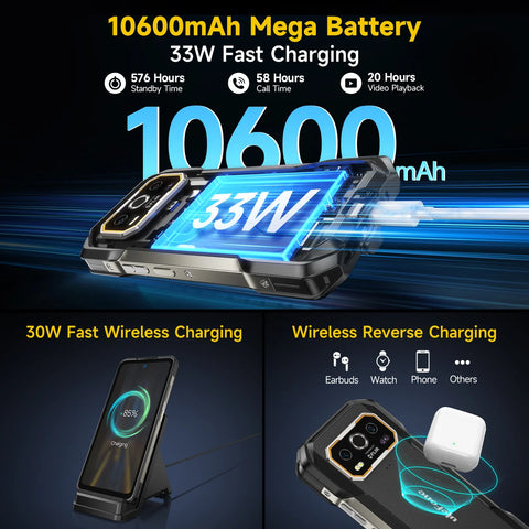 ULEFONE Armor 27T Pro+ Rugged Phone Dual SIM 12GB+256GB