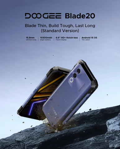 DOOGEE Blade 20 Rugged Phone Dual Sim 4GB+128GB