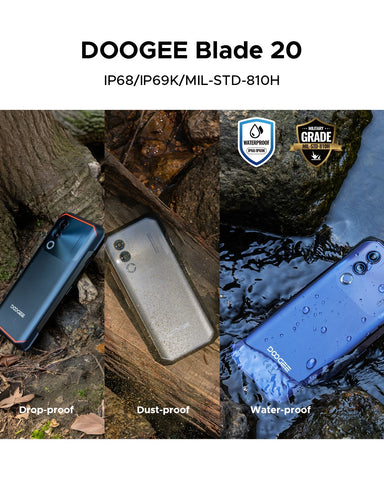 DOOGEE Blade 20 Rugged Phone Dual Sim 4GB+128GB