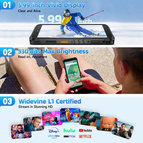 ULEFONE RugKing Rugged Phone Dual SIM 8GB+256GB