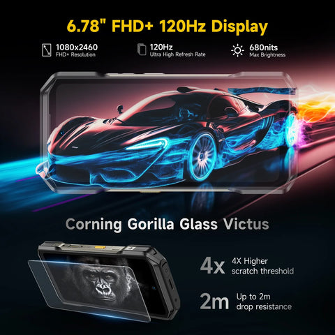 ULEFONE Armor 27T Pro+ Rugged Phone Dual SIM 12GB+256GB