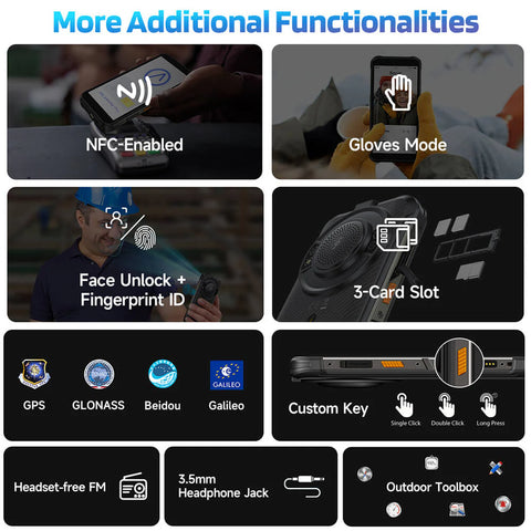 ULEFONE RugKing Rugged Phone Dual SIM 8GB+256GB