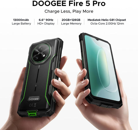 DOOGEE Fire 5 Pro 4G Rugged Phone Dual SIM 4GB+128GB