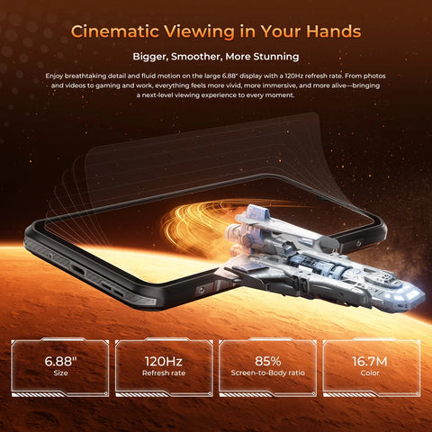 Oukitel WP68 Air 5G Rugged Phone Dual SIM 12GB+512GB