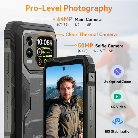 BLACKVIEW XPLORE 1 Pro Rugged Phone Dual SIM 16GB+512GB