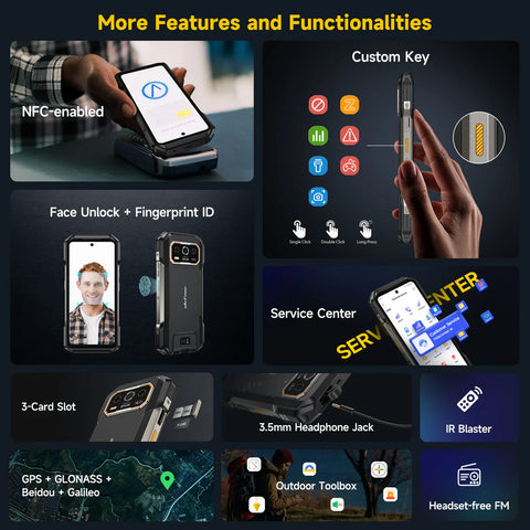 ULEFONE Armor 27T Pro+ Rugged Phone Dual SIM 12GB+256GB