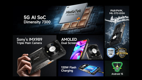 ULEFONE Armor 28 Pro Ruuged Phone Dual SIM 16GB+1TB