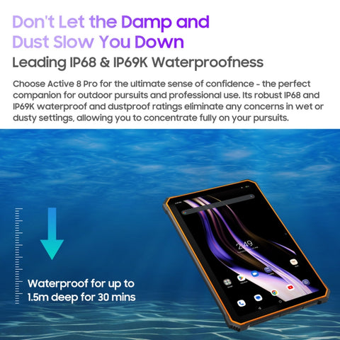 Blackview Active 8 Pro 4G Rugged Tablet 10.36 inch LTE 8GB+256GB