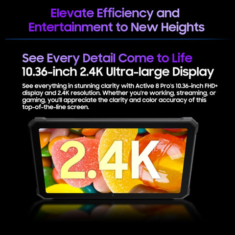 Blackview Active 8 Pro 4G Rugged Tablet 10.36 inch LTE 8GB+256GB