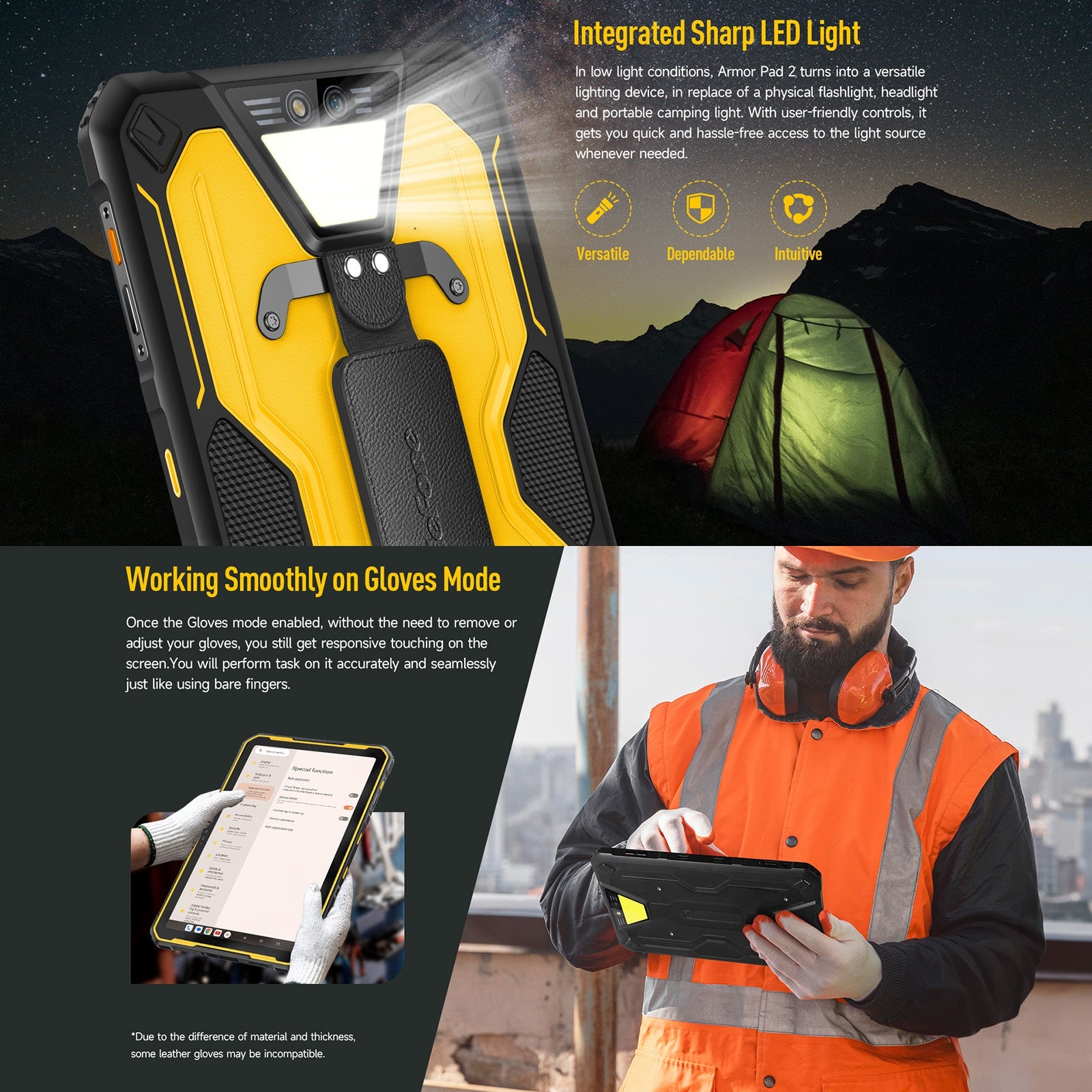 Ulefone Armor Pad 2 Rugged Tablet Android Phone WIFI Mobile Waterproof  8+256GB