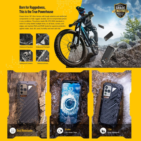 Ulefone Power Armor 18T Ultra 5G Rugged Phone Thermal Imaging Camera 12GB+512GB