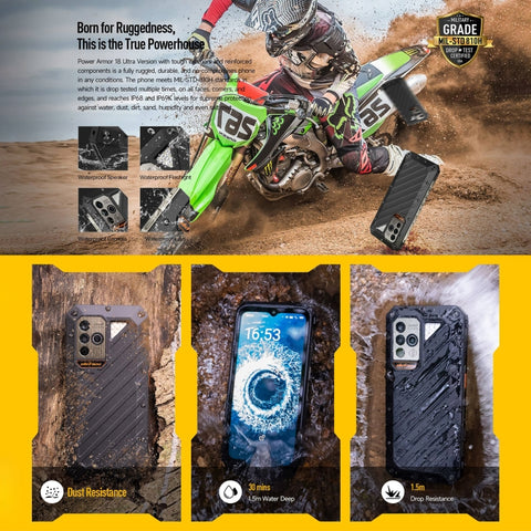 Ulefone Power Armor 18 Ultra 5G Rugged Phone Thermometer 12GB+512GB