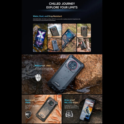 OUKITEL WP19 Pro Rugged Phone Night Vision Camera 8GB+256GB