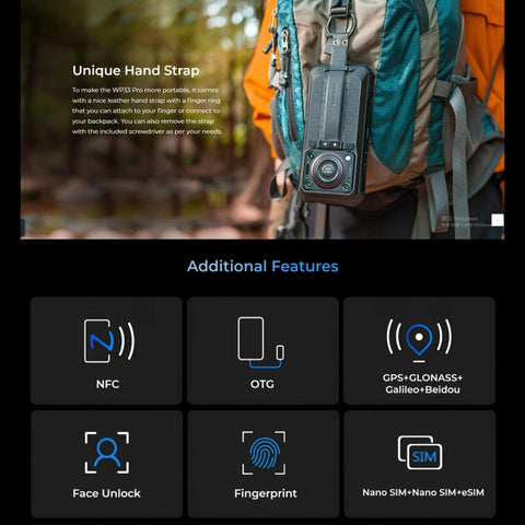 OUKITEL WP33 Pro 5G Rugged Phone Night Vision Camera 8GB+256GB