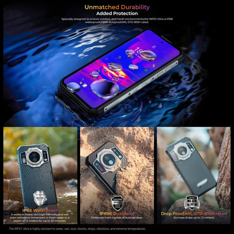 OUKITEL WP21 Ultra Rugged Phone Thermal Imaging Camera 12GB+256GB