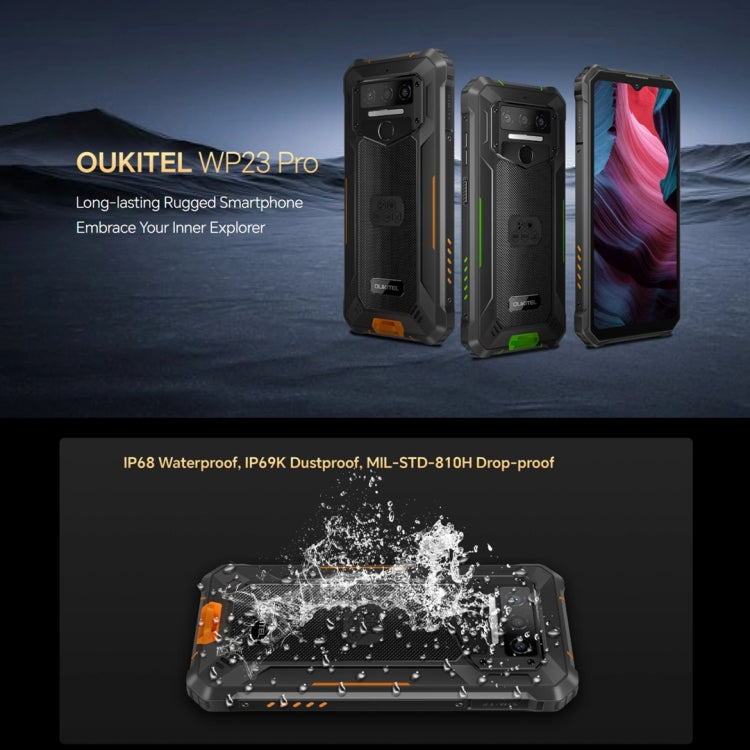 OUKITEL WP23 Pro Rugged Phone 8GB+128GB
