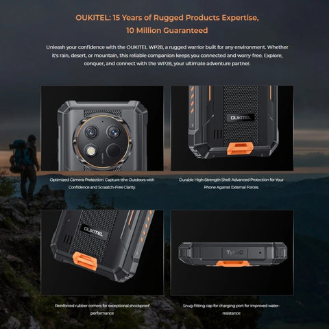 OUKITEL WP28 Rugged Phone 8GB+256GB