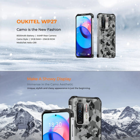 OUKITEL WP27 Rugged Phone Night Vision Camera 12GB+256GB