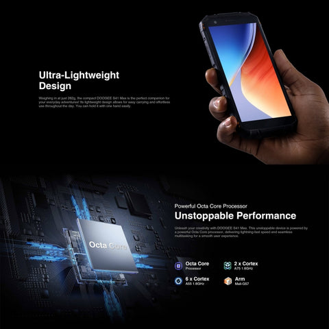 DOOGEE S41 Max Rugged Phone 6GB+256GB
