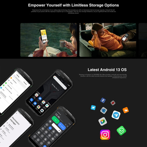 DOOGEE S41 Max Rugged Phone 6GB+256GB