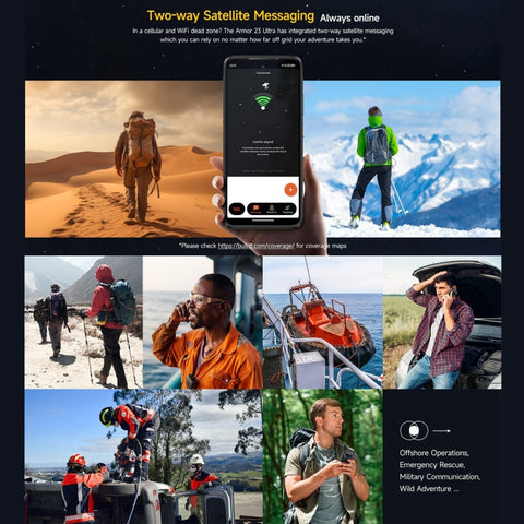 Ulefone Armor 23 Ultra 5G Rugged Phone Satellite Messaging 12GB+512GB