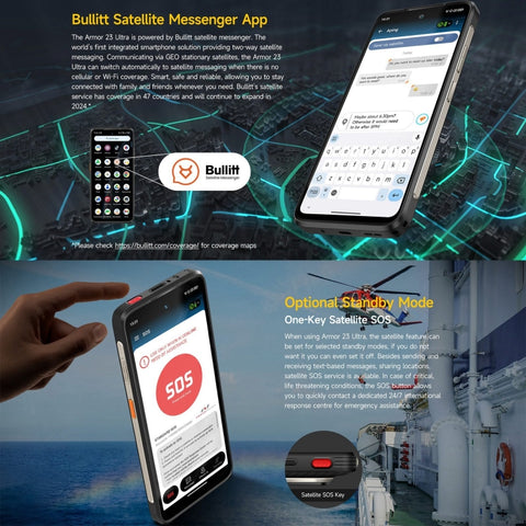 Ulefone Armor 23 Ultra 5G Rugged Phone Satellite Messaging 12GB+512GB