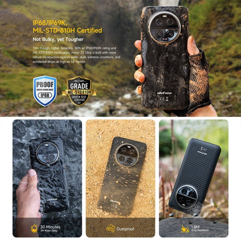 Ulefone Armor 23 Ultra 5G Rugged Phone Satellite Messaging 12GB+512GB