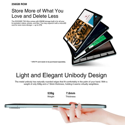 DOOGEE T30 Ultra Tablet PC LTE 11.0 inch 12GB+256GB (Global Version)