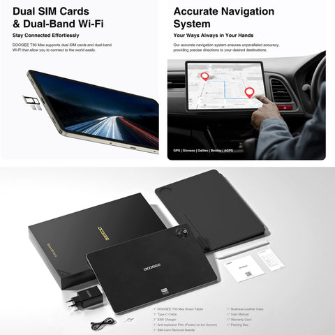 DOOGEE T30 Max Tablet PC LTE 12.4 inch 8GB+512GB