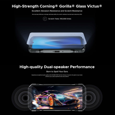 DOOGEE S118 Rugged Phone Night Vision Camera 8GB+512GB