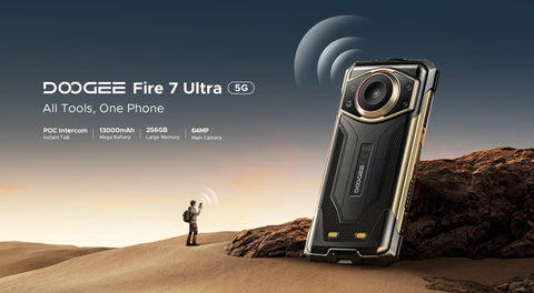 DOOGEE Fire 7 Ultra 5G Rugged Phone Dual Sim 8GB+256GB