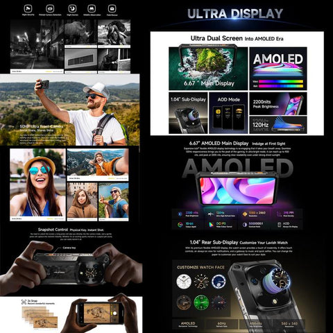 Ulefone Armor 28 Ultra 5G Rugged Phone Dual SIM Night Vision Camera 16GB+1TB