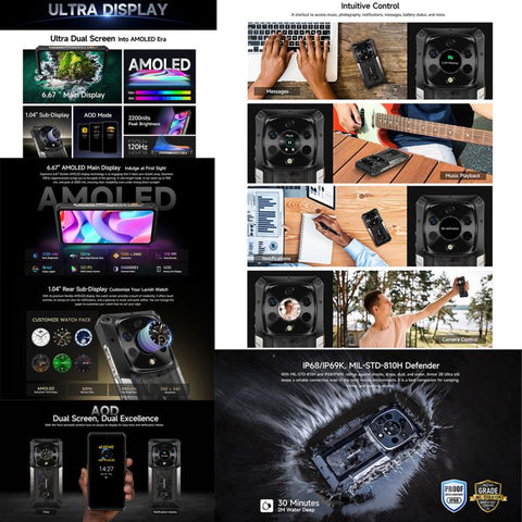 Ulefone Armor 28 Ultra 5G Rugged Phone Dual SIM Night Vision Camera 16GB+1TB - Thermal Imaging Ver