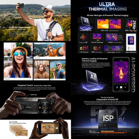 Ulefone Armor 28 Ultra 5G Rugged Phone Dual SIM Night Vision Camera 16GB+1TB - Thermal Imaging Ver