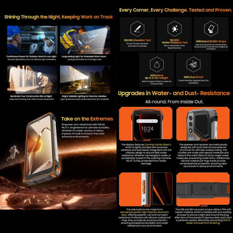 Blackview Oscal PILOT 1 Rugged Phone Dual SIM 6GB+256GB