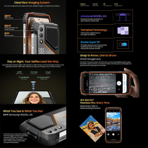 Blackview Oscal PILOT 1 Rugged Phone Dual SIM 6GB+256GB