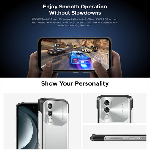 DOOGEE Blade 10 Power Rugged Phone Dual SIM 6GB+256GB