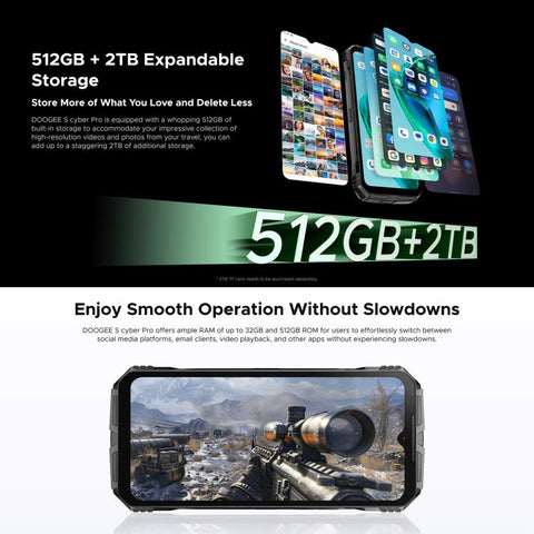 DOOGEE S Cyber Pro Rugged Phone 12GB+512GB