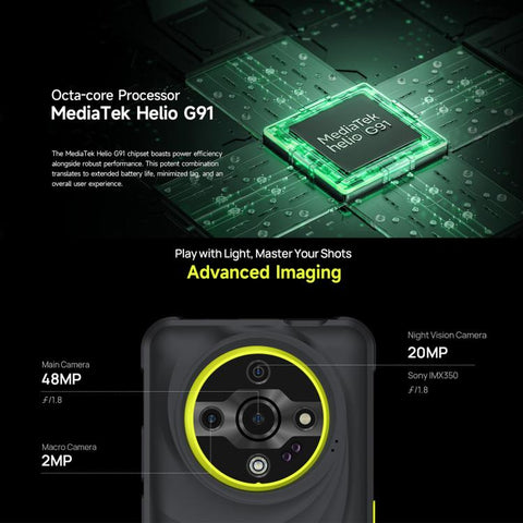 Ulefone Armor X31 Rugged Phone Night Vision Camera 6GB+128GB