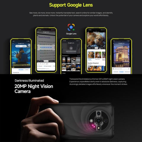 Ulefone Armor X31 Rugged Phone Night Vision Camera 6GB+128GB
