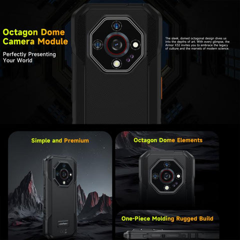 Ulefone Armor X32 Rugged Phone Dual SIM Night Vision Camera 6GB+128GB