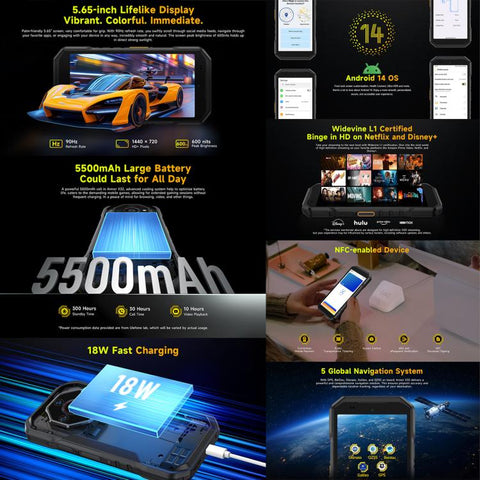 Ulefone Armor X32 Rugged Phone Dual SIM Night Vision Camera 6GB+128GB